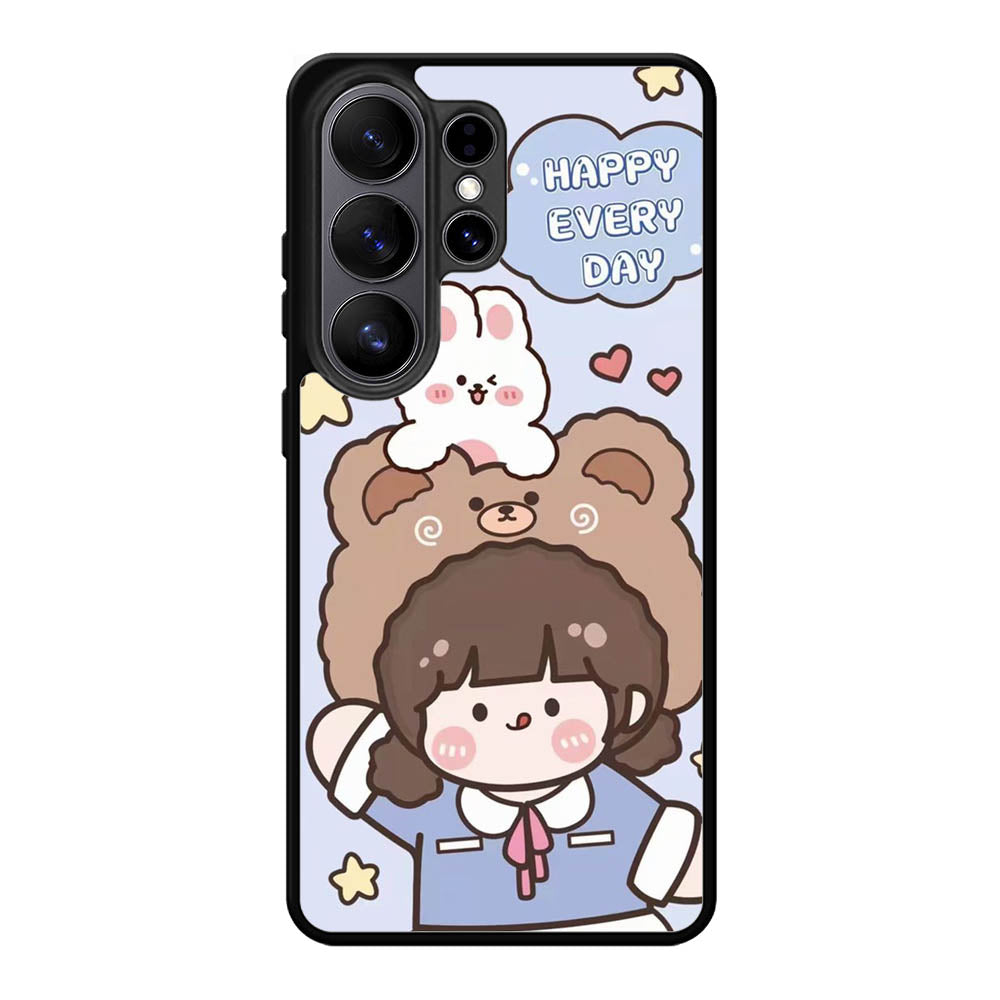 Cute and Happy Everyday Samsung Galaxy S26 Ultra Case OV11197
