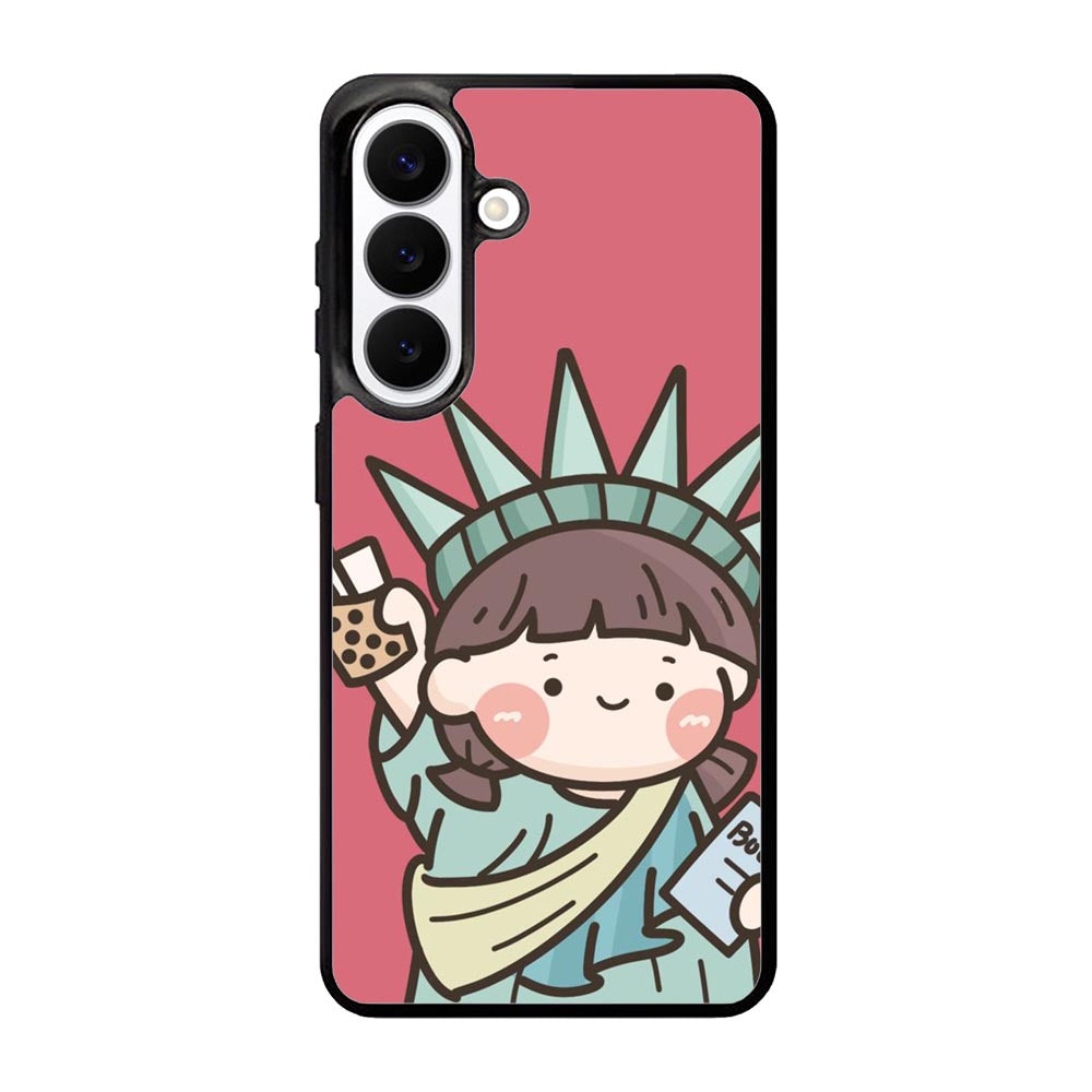 Cute Roro Jump and Liberty Samsung Galaxy S26 Case OV11209