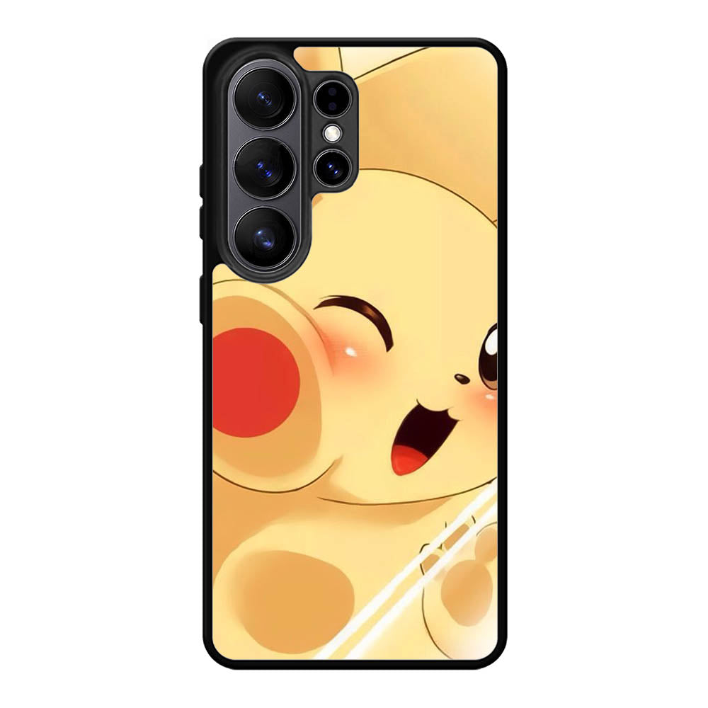 Pikachu Cute Pokemon Samsung Galaxy S26 Ultra Case