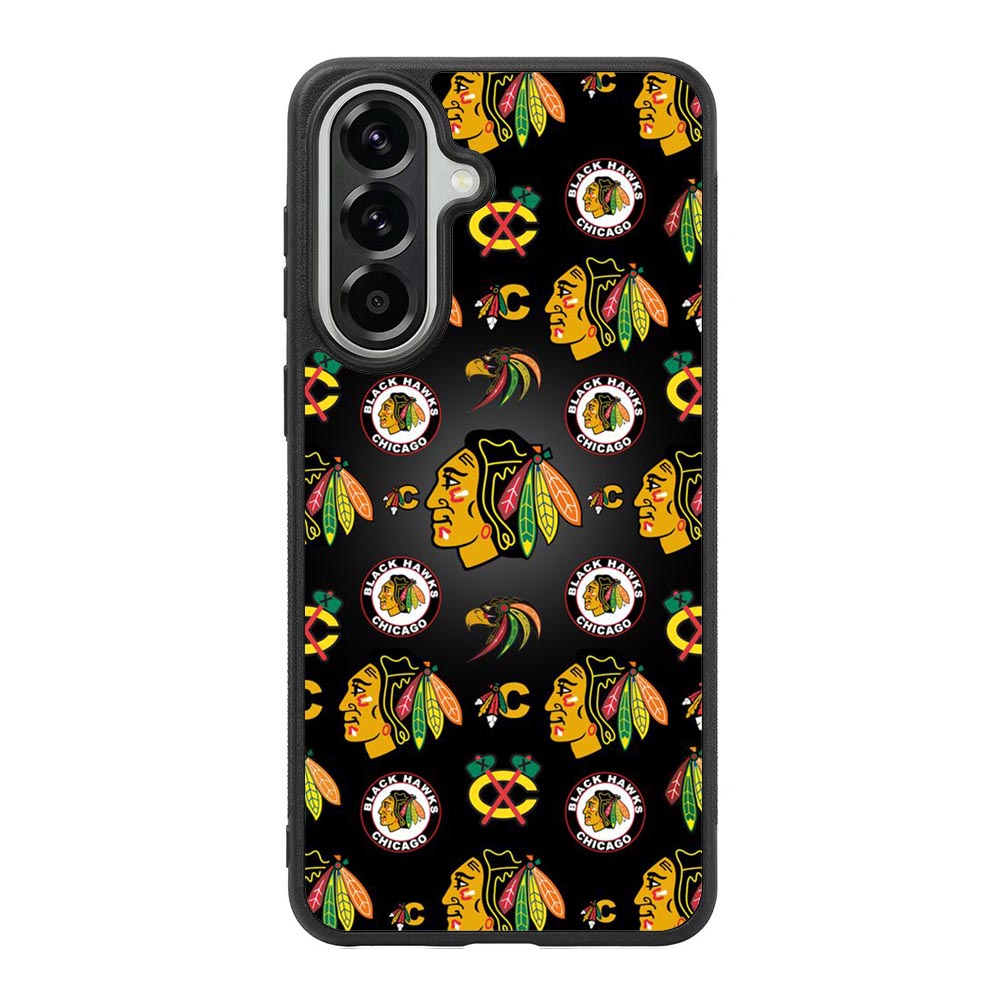 Chicago Blackhawks Pattern Samsung Galaxy A57 Case QC7420