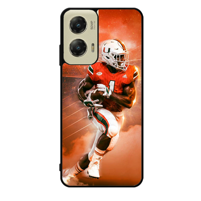 University of Miami Footbal Motorola Moto G Stylus 5G 2024 Case OV9597