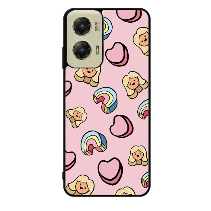 Girly Rainbow Pattern Motorola Moto G Stylus 5G 2024 Case OV9070