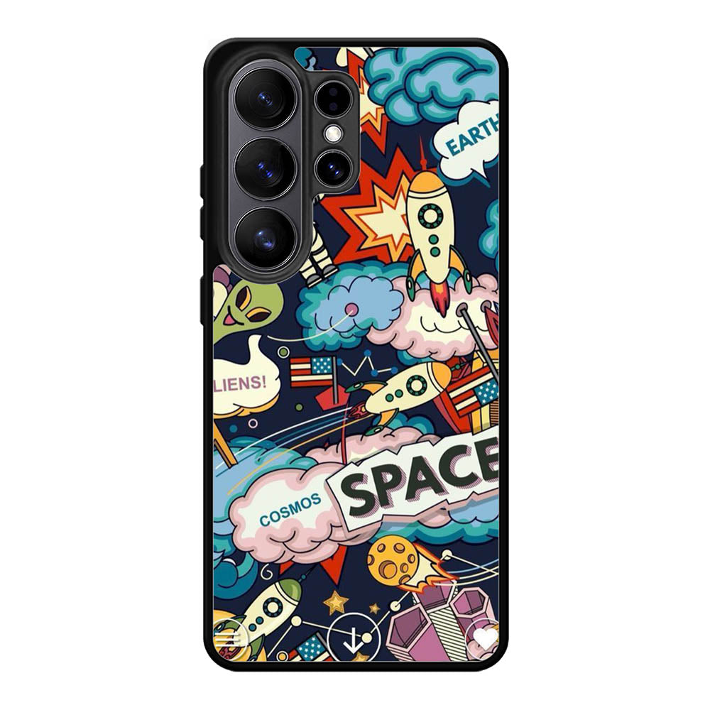 Space Sticker Samsung Galaxy S26 Ultra Case OV9044