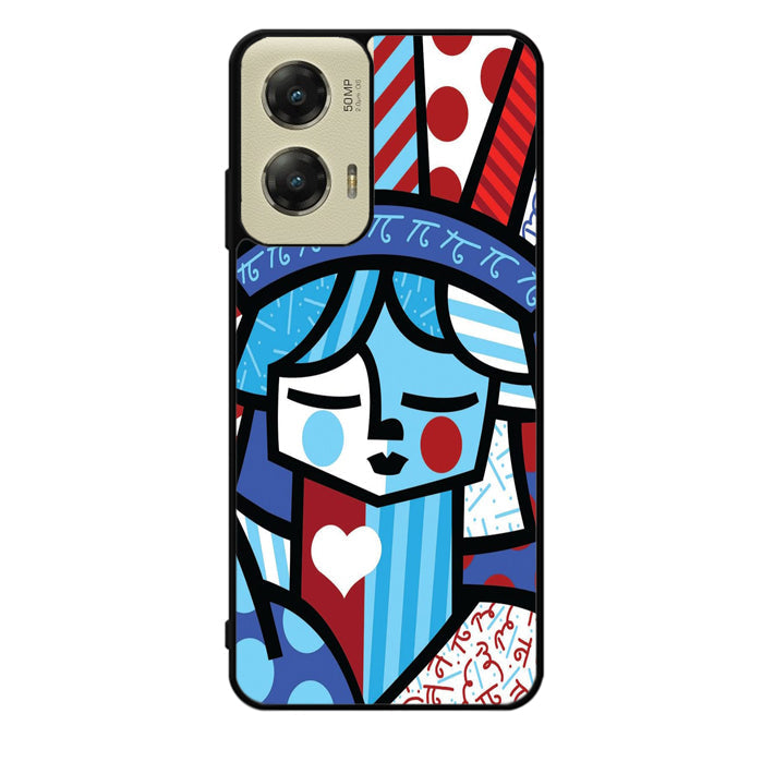 Romero Britto Statue Of Liberty Motorola Moto G Stylus 5G 2024 Case OV11014
