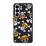 One Piece Straw Hat Pirates Logo Dark Samsung Galaxy S26 Plus Case QC10993