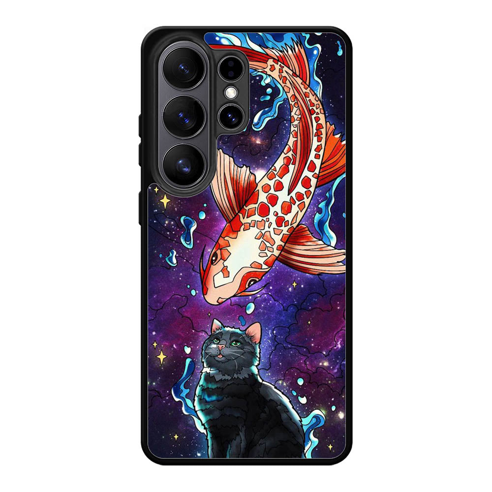 Fish and cat japanese Samsung Galaxy S26 Ultra Case OV10855