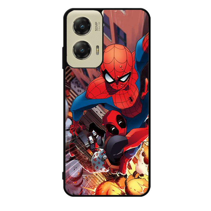 Spiderman and Deadpool funny Motorola Moto G Stylus 5G 2024 Case OV1644