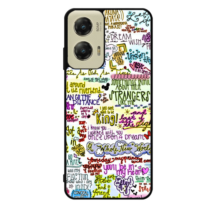 Disney Song Lyrics Motorola Moto G Stylus 5G 2024 Case OV4702