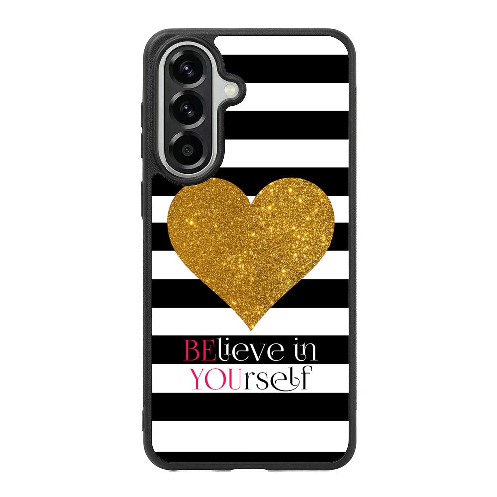 Stripes gold heart Samsung Galaxy A57 Case OV2313