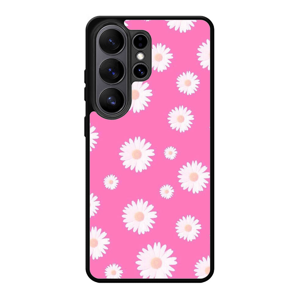 Pink Daisy Samsung Galaxy S26 Ultra Case