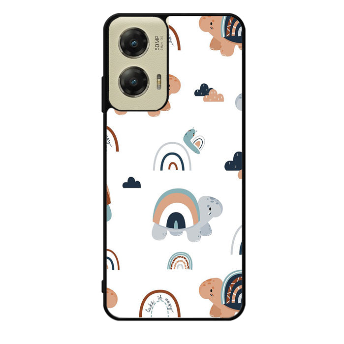 Turtle Rainbow Pattern Motorola Moto G Stylus 5G 2024 Case OV10242