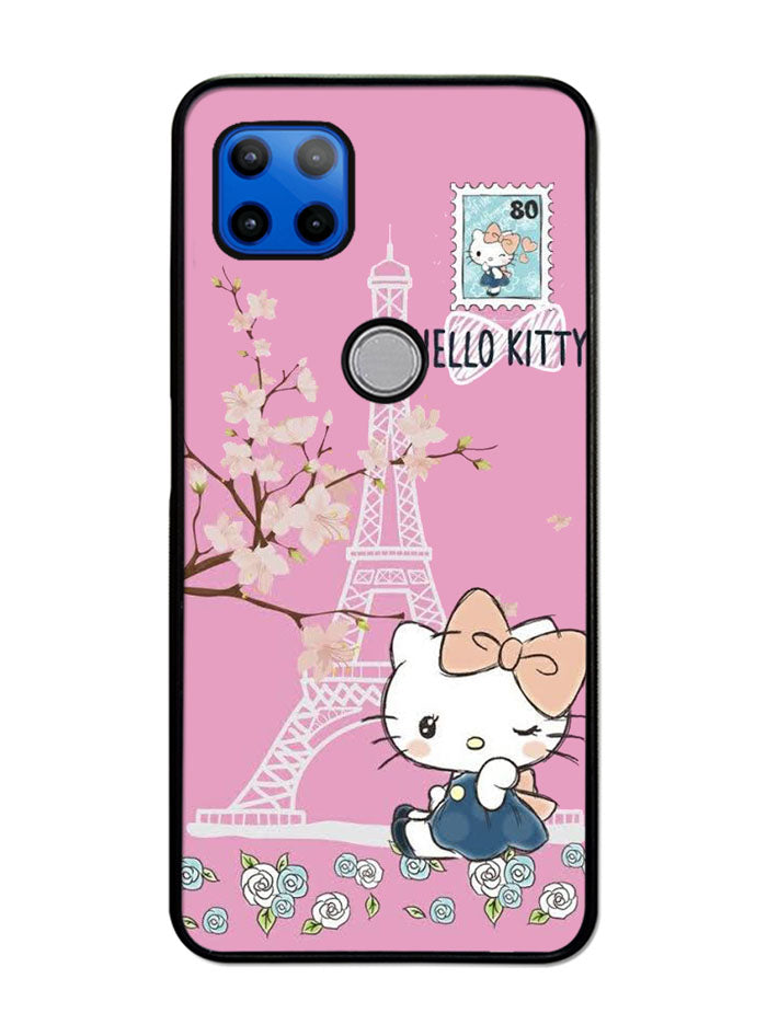 Hello Kitty Eiffel Motorola Moto G 5G Case , Moto One 5G Ace Case