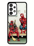 Funny Spiderman and Deadpool Samsung Galaxy A53 5G Case