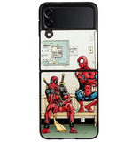 Funny Spiderman and Deadpool Samsung Galaxy Z Flip 4 5G 2022 Case