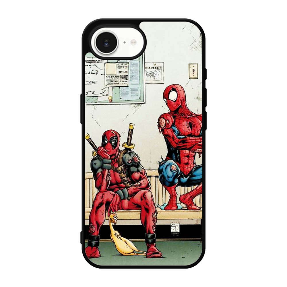 Funny Spiderman and Deadpool iPhone 17e Case