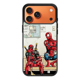 Funny Spiderman and Deadpool iPhone 17 Pro Case