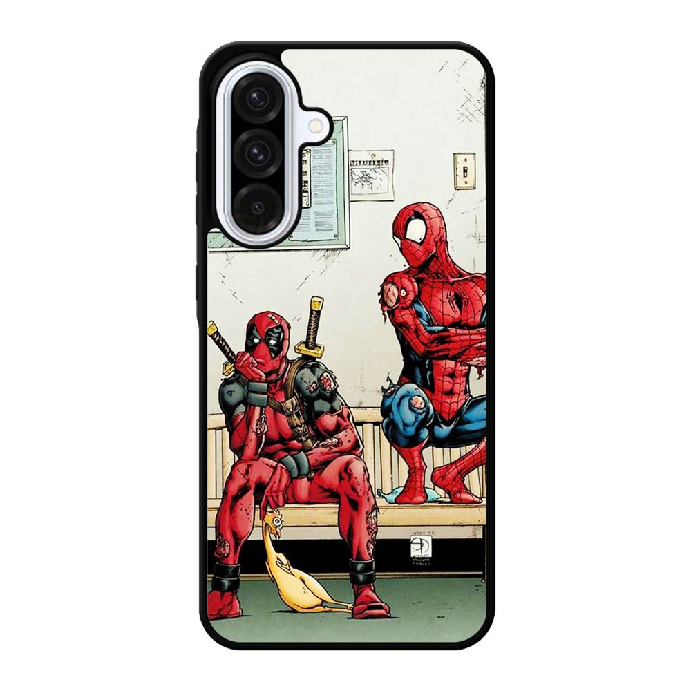 Funny Spiderman and Deadpool Samsung Galaxy A56 Case OV2519