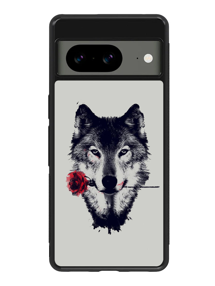 Wolf Rose Google Pixel 8A Case QC1878
