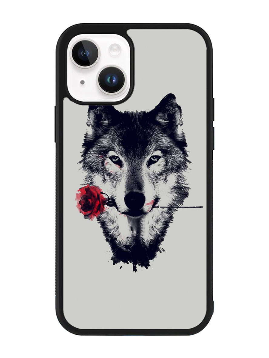 Wolf Rose iPhone 14 Plus Case QC1878