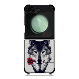 Wolf Rose Samsung Galaxy Z Flip 6 5G 2024 Case OV1878