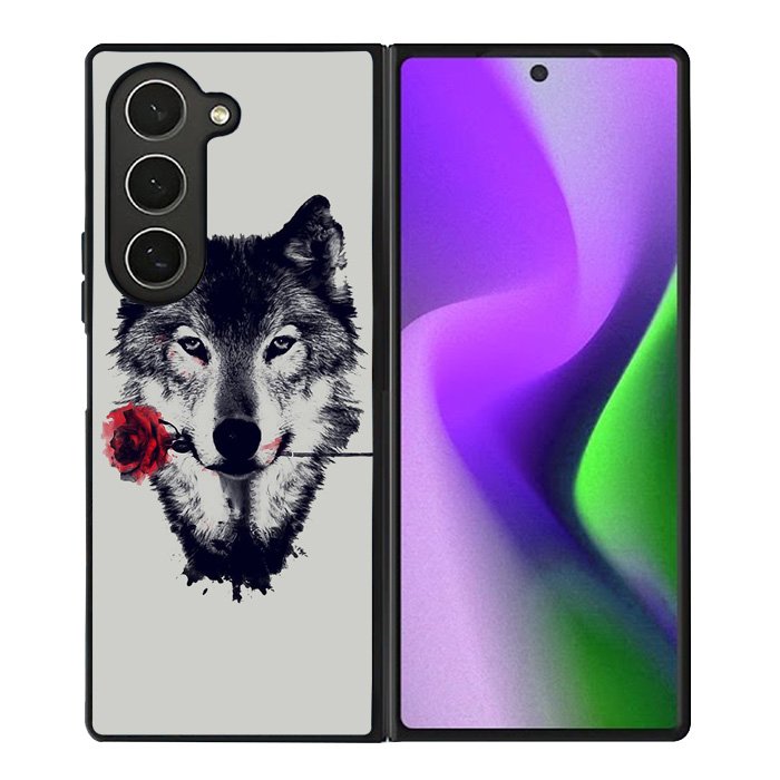 Wolf Rose Samsung Galaxy Z Fold 6 5G 2024 Case OV1878