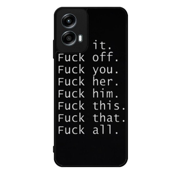 Fuck You and Fuck All Motorola Moto G Play 2024 Case OV4904