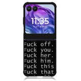 Fuck You and Fuck All Motorola Moto Razr Plus 2024 , Moto Razr+ 2024 Case OV4904