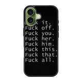 Fuck You and Fuck All iPhone 17 Case OV4904