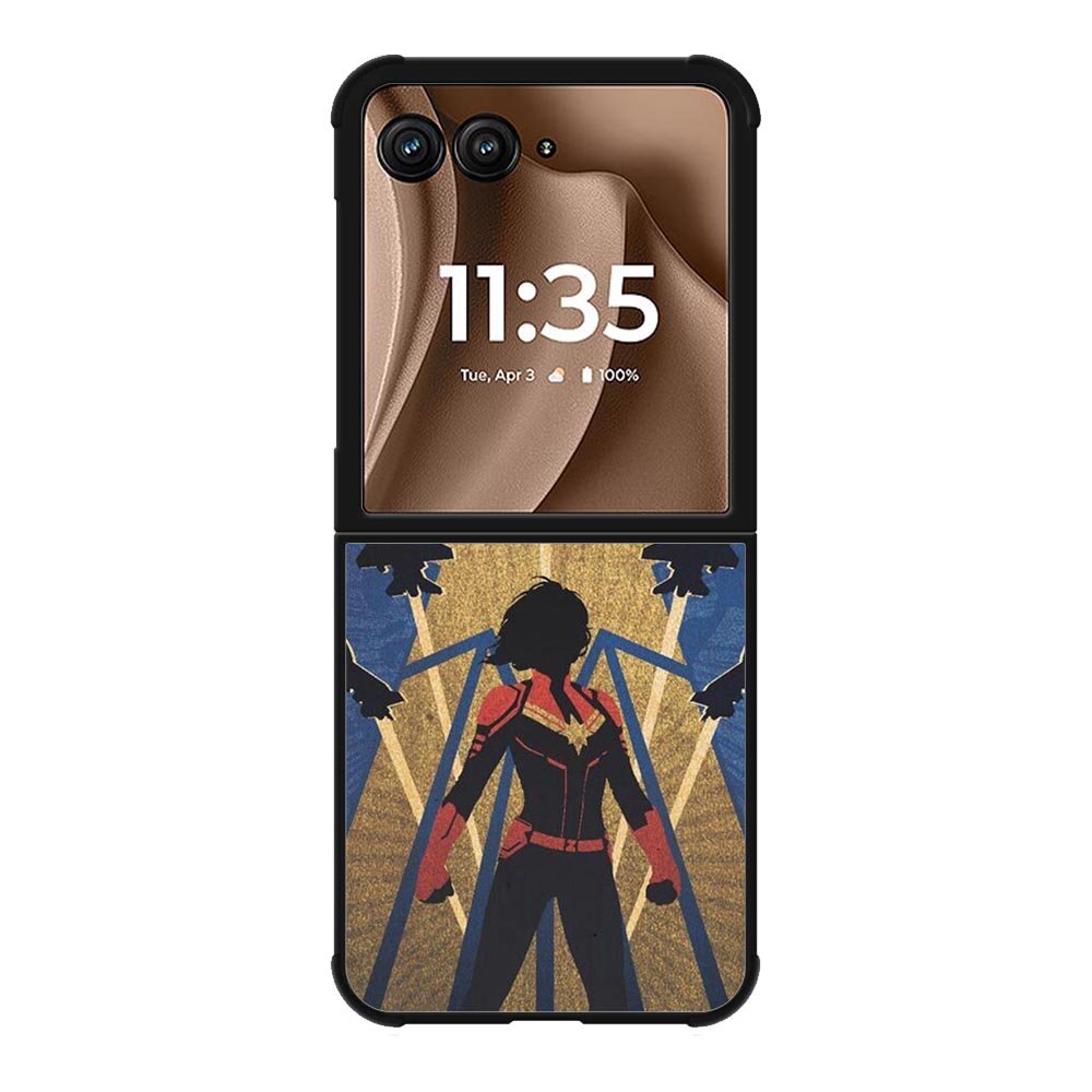 Captain Marvel Comic Motorola Moto RAZR Plus 2025 Case OV4372
