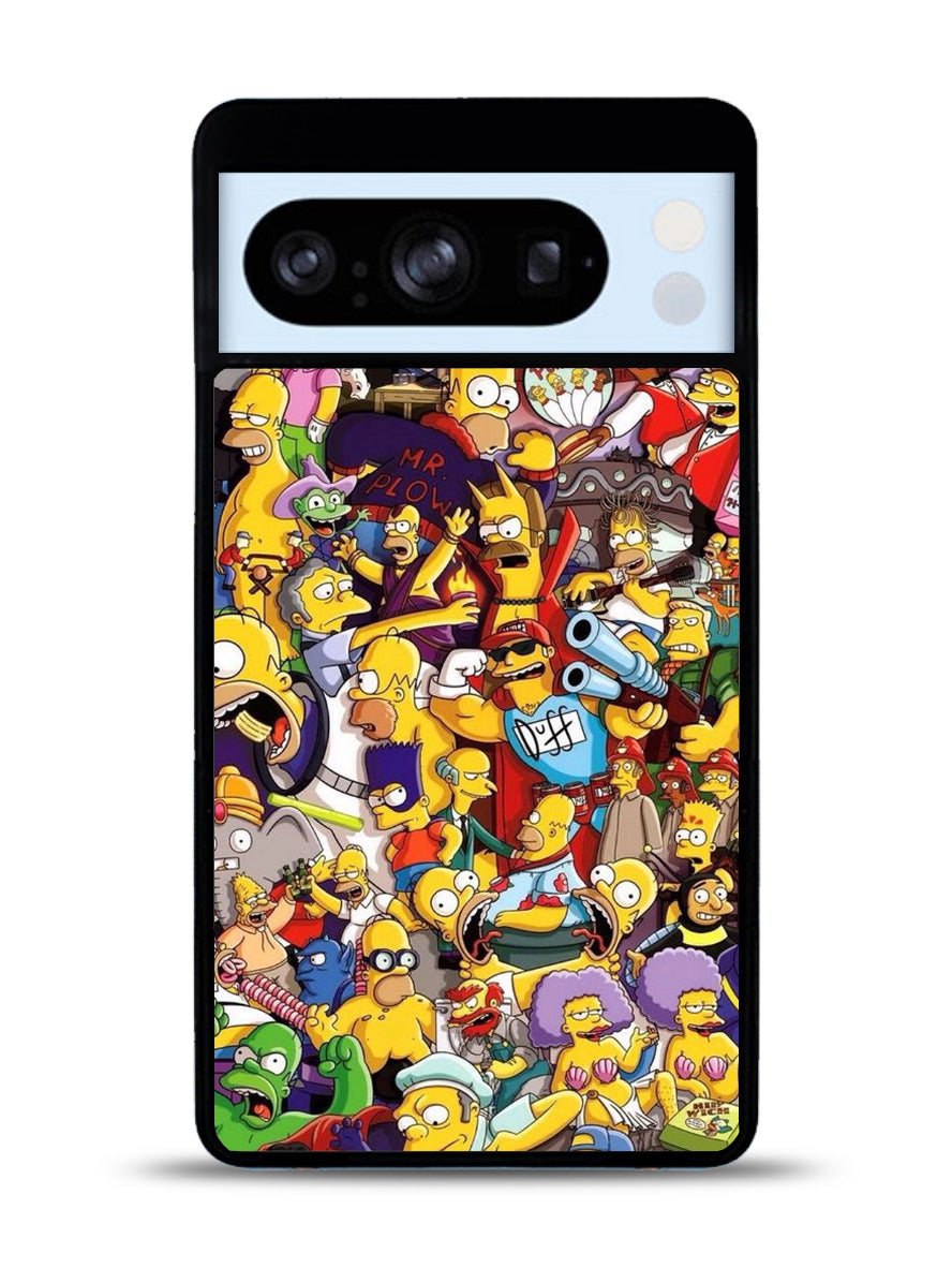 Doodle Simpsons Family Google Pixel 8 Pro Case QC4735