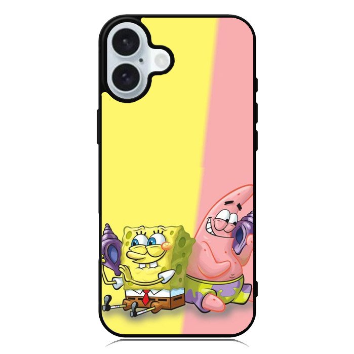 Spongebob And Patrick iPhone 16 Plus Case