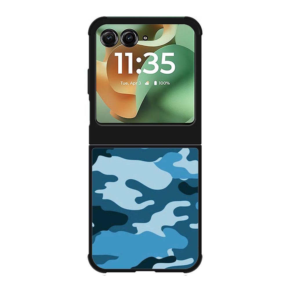 Camouflage Blue Motorola Moto RAZR 2025 Case OV4382