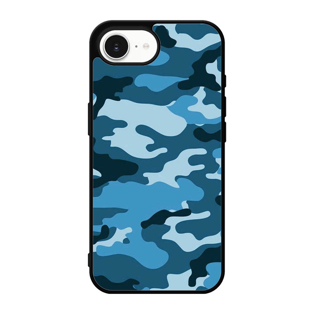 Camouflage Blue iPhone 17e Case OV4382