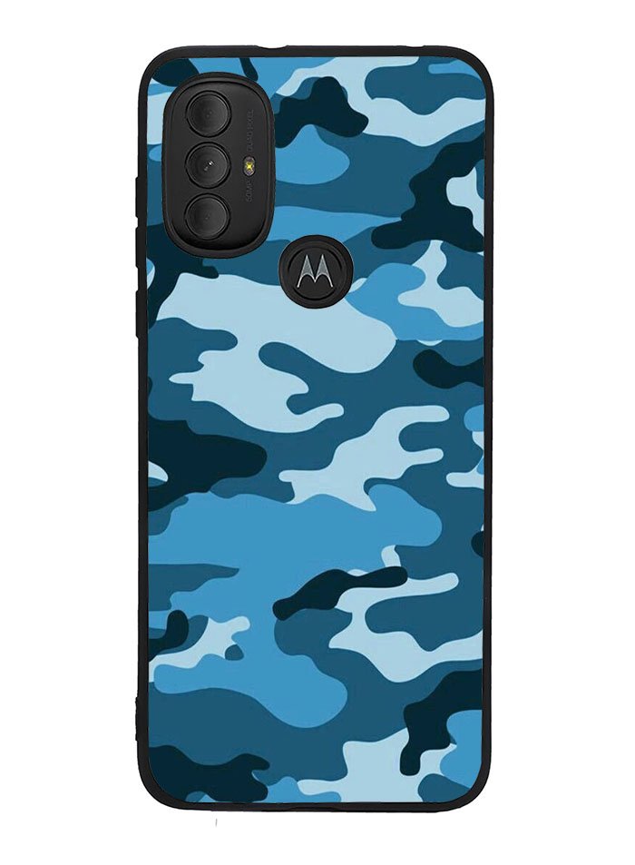 Camouflage Blue Motorola Moto G Pure 2021 , Moto G Power 2022 Case OV4382