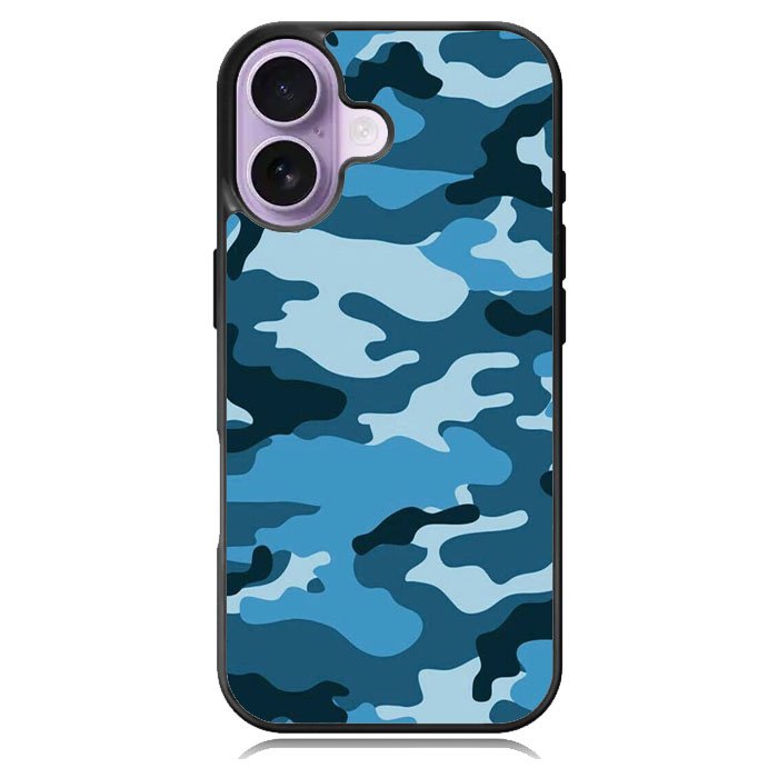 Camouflage Blue iPhone 17 Case OV4382