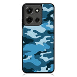 Camouflage Blue Motorola Moto G 5G 2025 Case OV4382