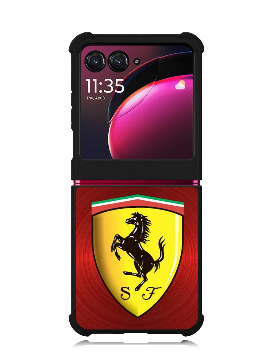 Ferrari Red Steel Motorola Moto Razr Plus 2023 , Moto Razr+ 2023 Case OV4886