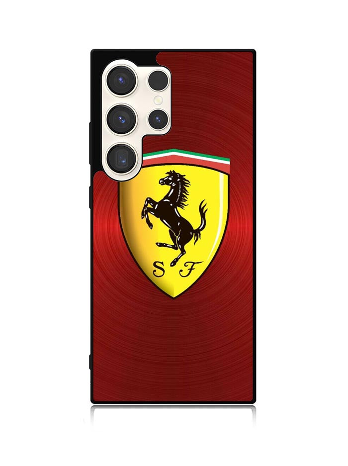 Ferrari Red Steel Samsung Galaxy S25 Ultra 5G Case QC4886