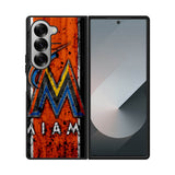 Miami Marlins Logo Samsung Galaxy Z Fold 7 5G Case QC1914
