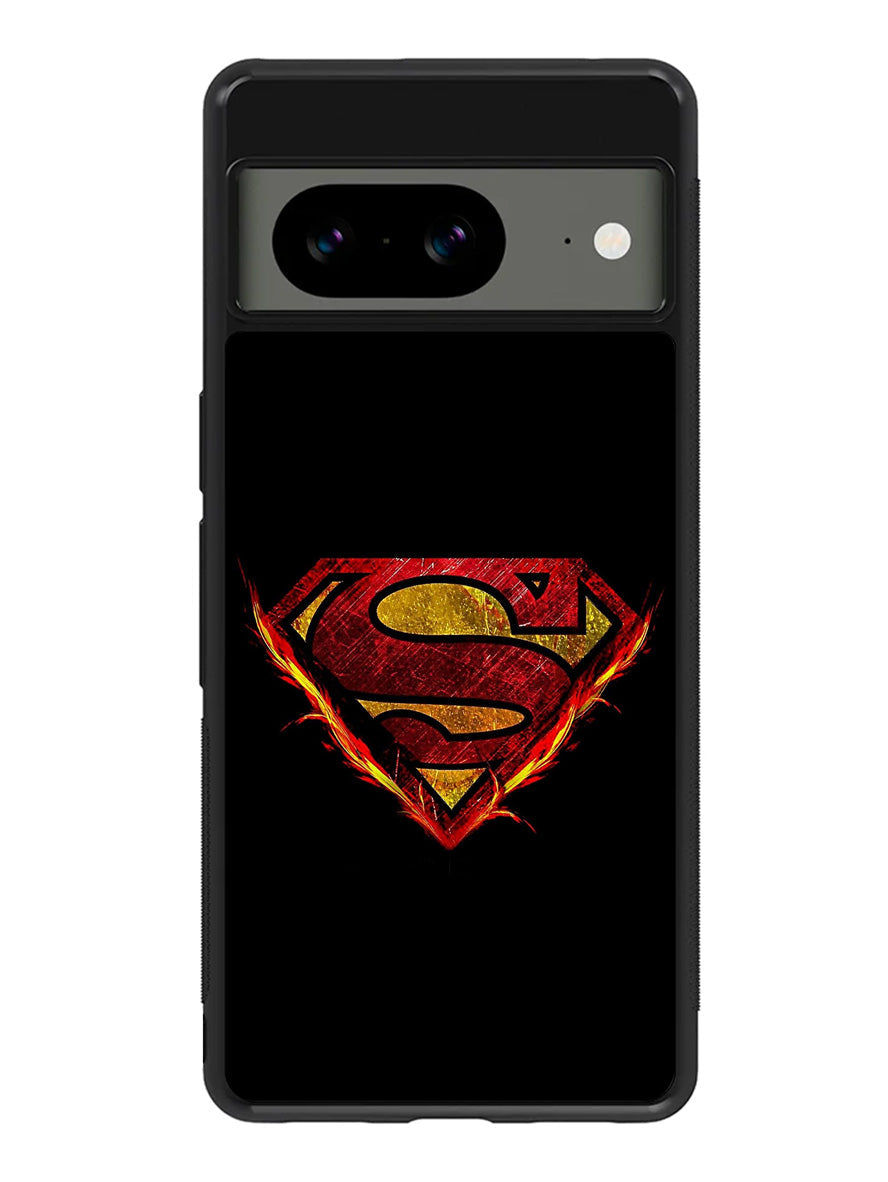 Superman Fire Logo Google Pixel 8 Case QC2293