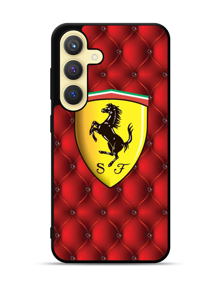 Ferrari Logo Smooth Samsung Galaxy S25 5G Case OV1916