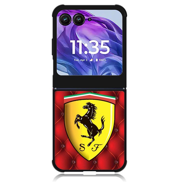 Ferrari Logo Smooth Motorola Moto Razr Plus 2024 , Moto Razr+ 2024 Case OV1916