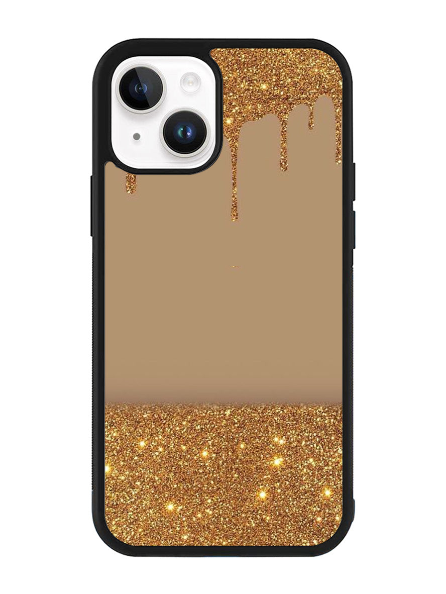 Dripping Gold Glitter iPhone 14 Plus Case QC4791