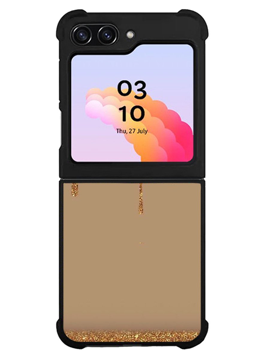 Dripping Gold Glitter Samsung Galaxy Z Flip 5 5G 2023 Case OV4791