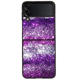 Pink Purple Silver Bling Sparkling Sparkles Samsung Galaxy Z Flip 4 5G 2022 Case