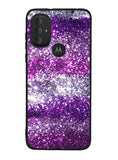 Pink Purple Silver Bling Sparkling Sparkles Motorola Moto G Pure 2021 , Moto G Power 2022 Case