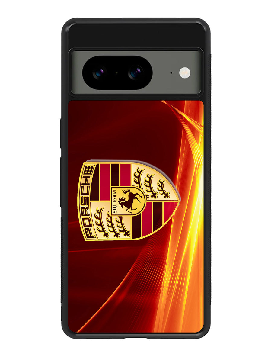 Porsche Fire Logo Google Pixel 8 Case QC2842