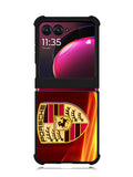 Porsche Fire Logo Motorola Moto Razr Plus 2023 , Moto Razr+ 2023 Case OV2842
