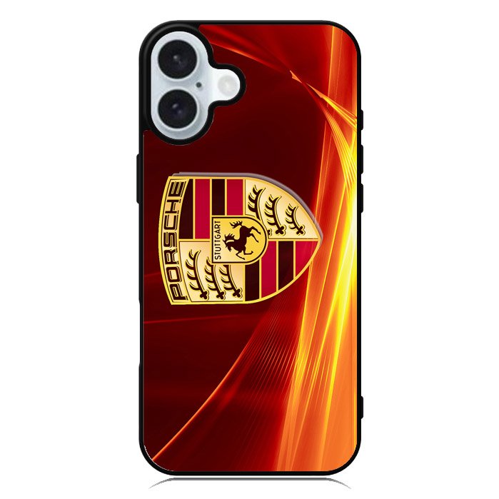 Porsche Fire Logo iPhone 16 Case QC2842