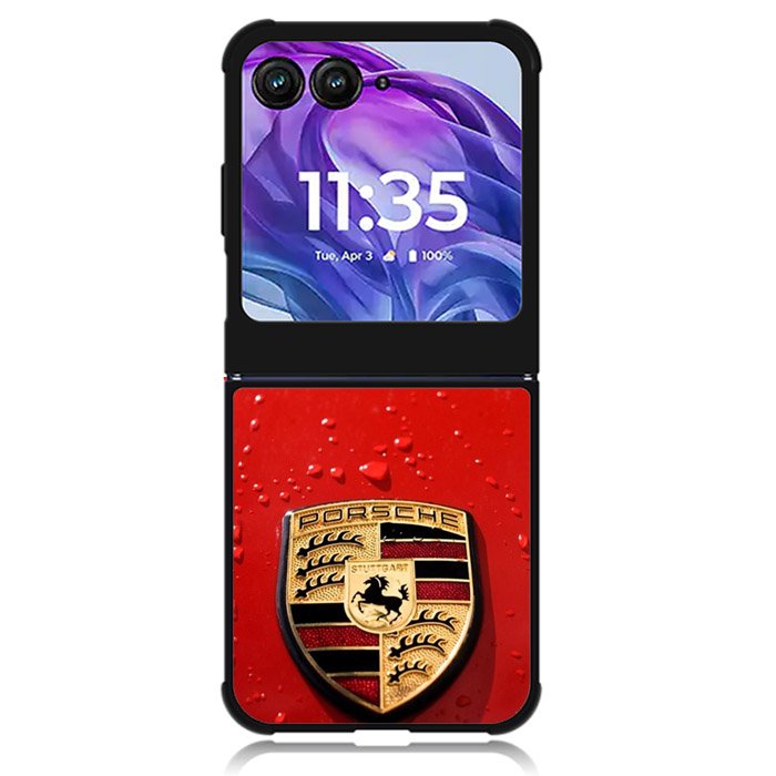 Porsche Logo automobil holding se Motorola Moto Razr Plus 2024 , Moto Razr+ 2024 Case OV1919